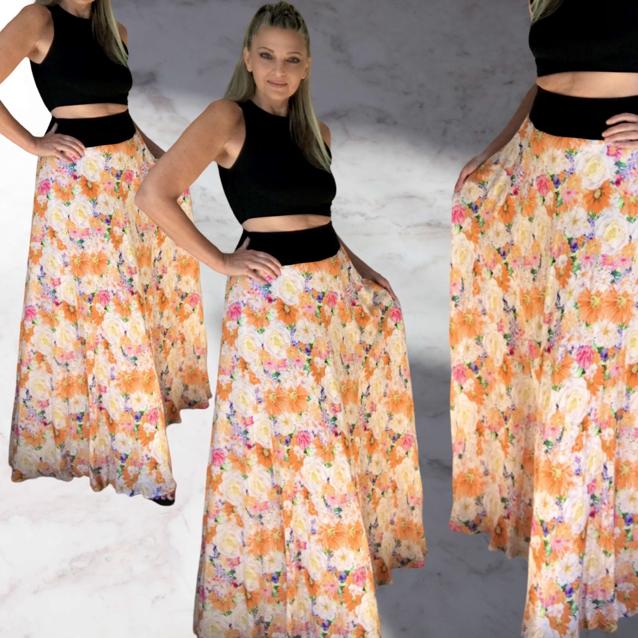 Dlouhá letní sukně - maxi sukně BOROS SK-L-OR02